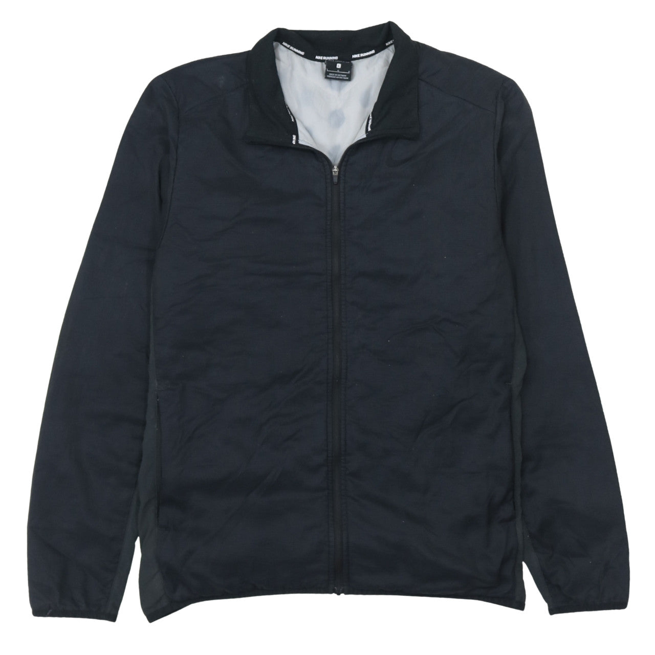 Nike Men's Black Large Aerolayer Running Track Jacket