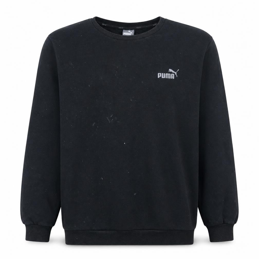 Puma Men's Black 2XL Pullover Crew Neck Fleece Sweatshirt