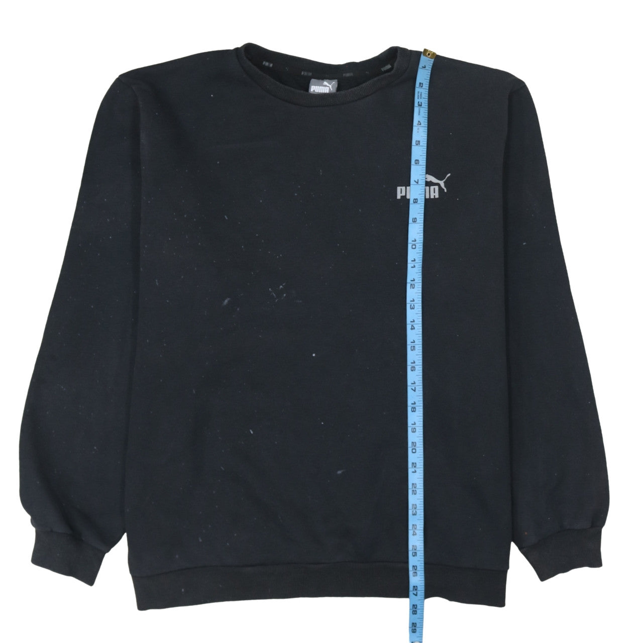 Puma Men's Black 2XL Pullover Crew Neck Fleece Sweatshirt