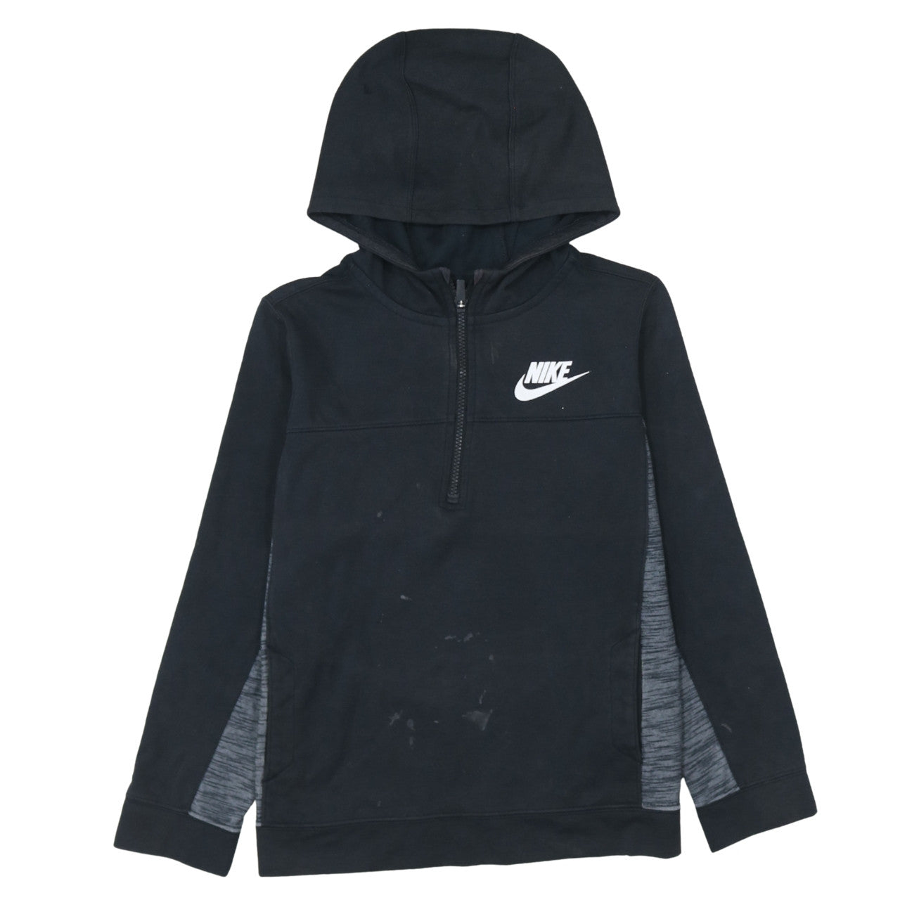Nike Boys Black 12-13 Years Half Zip Hoodie Sweatshirt