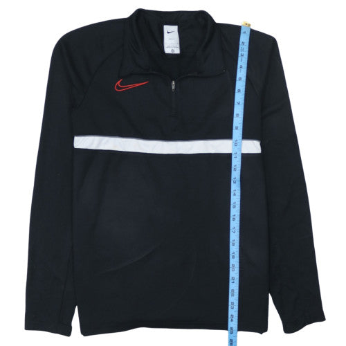 Nike Mens Black 1/4 Zip Dri-FIT Pullover Sweatshirt Size S
