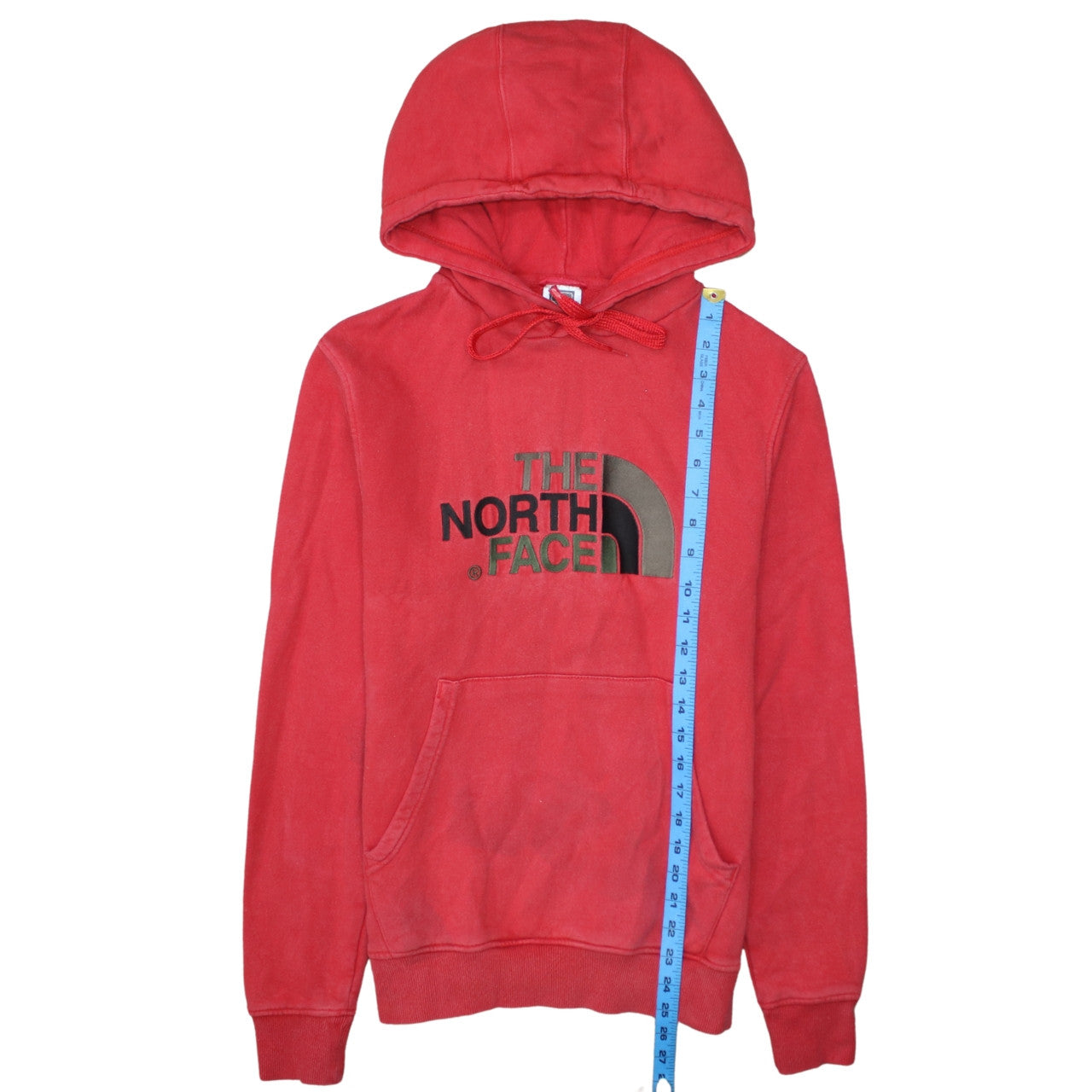 The North Face Mens Red XS Pullover Hoodie Graphic Fleece