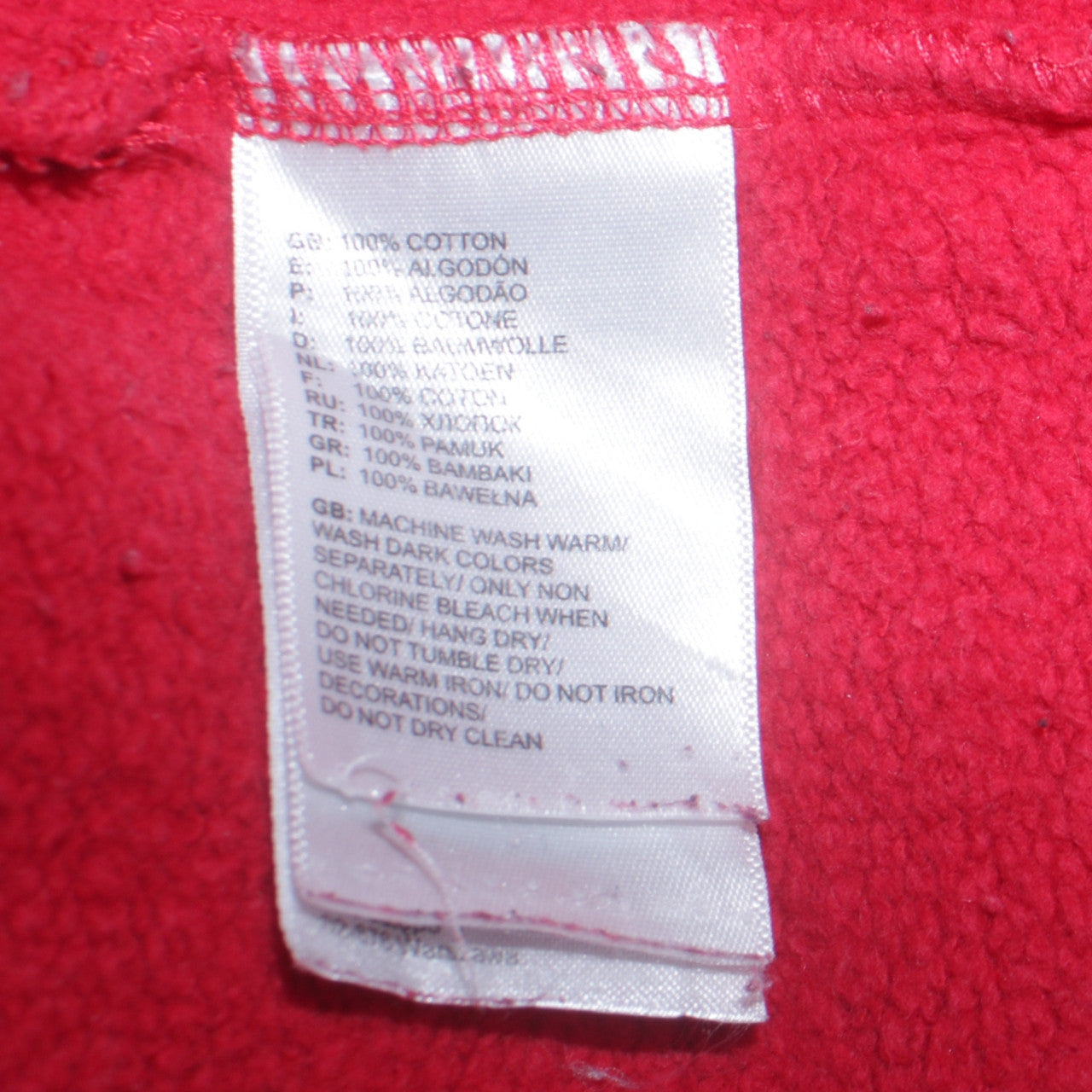 The North Face Mens Red XS Pullover Hoodie Graphic Fleece