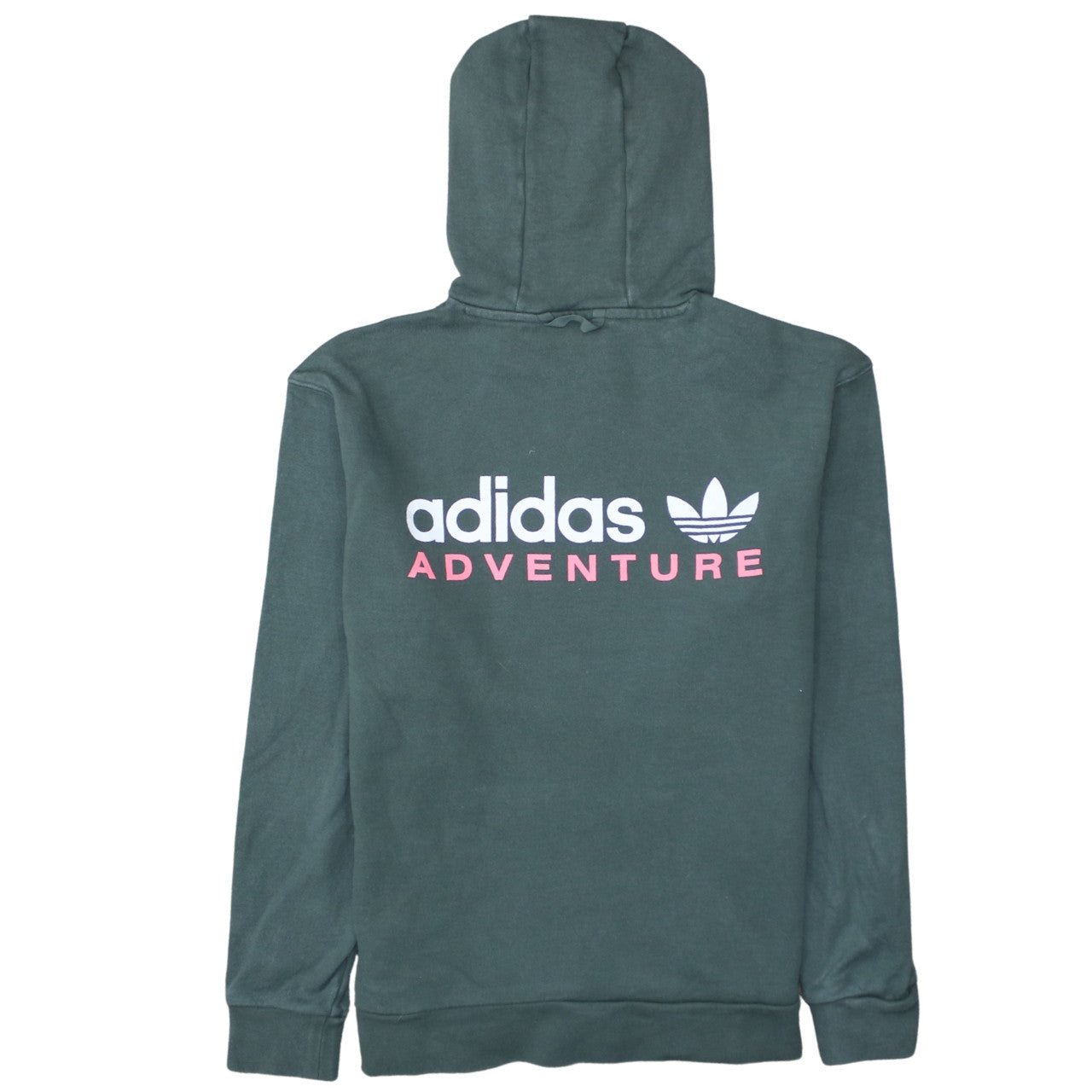 Adidas Adventure Womens Green Pullover Hoodie Size M Classic Fit