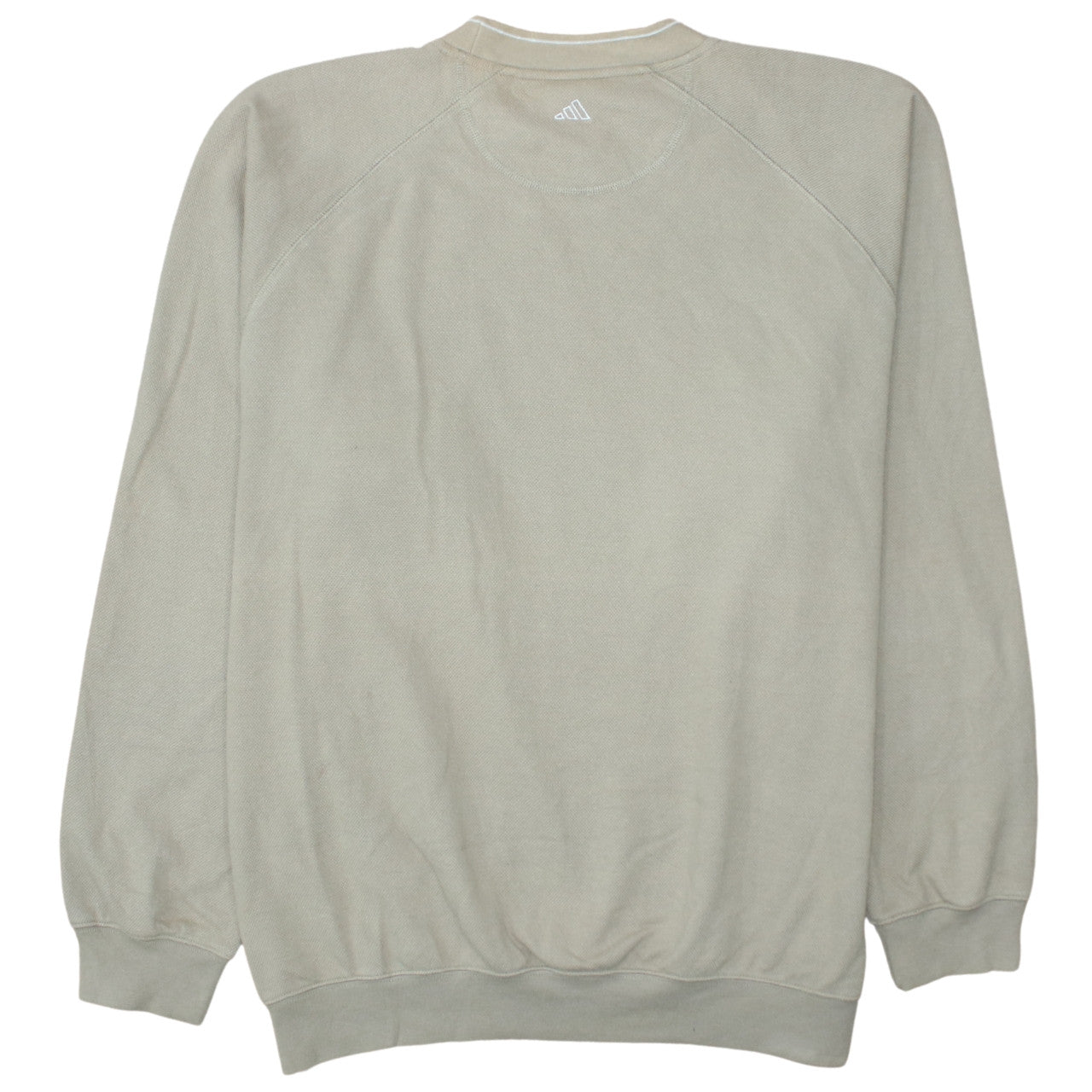 Adidas Men Beige XL Golf Crew Neck Sweatshirt Pullover