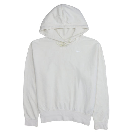 Nike Women's Ivory Pullover Hoodie Small Cotton Blend Sweatshirt
