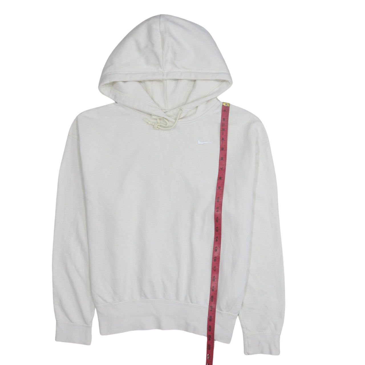 Nike Women's Ivory Pullover Hoodie Small Cotton Blend Sweatshirt