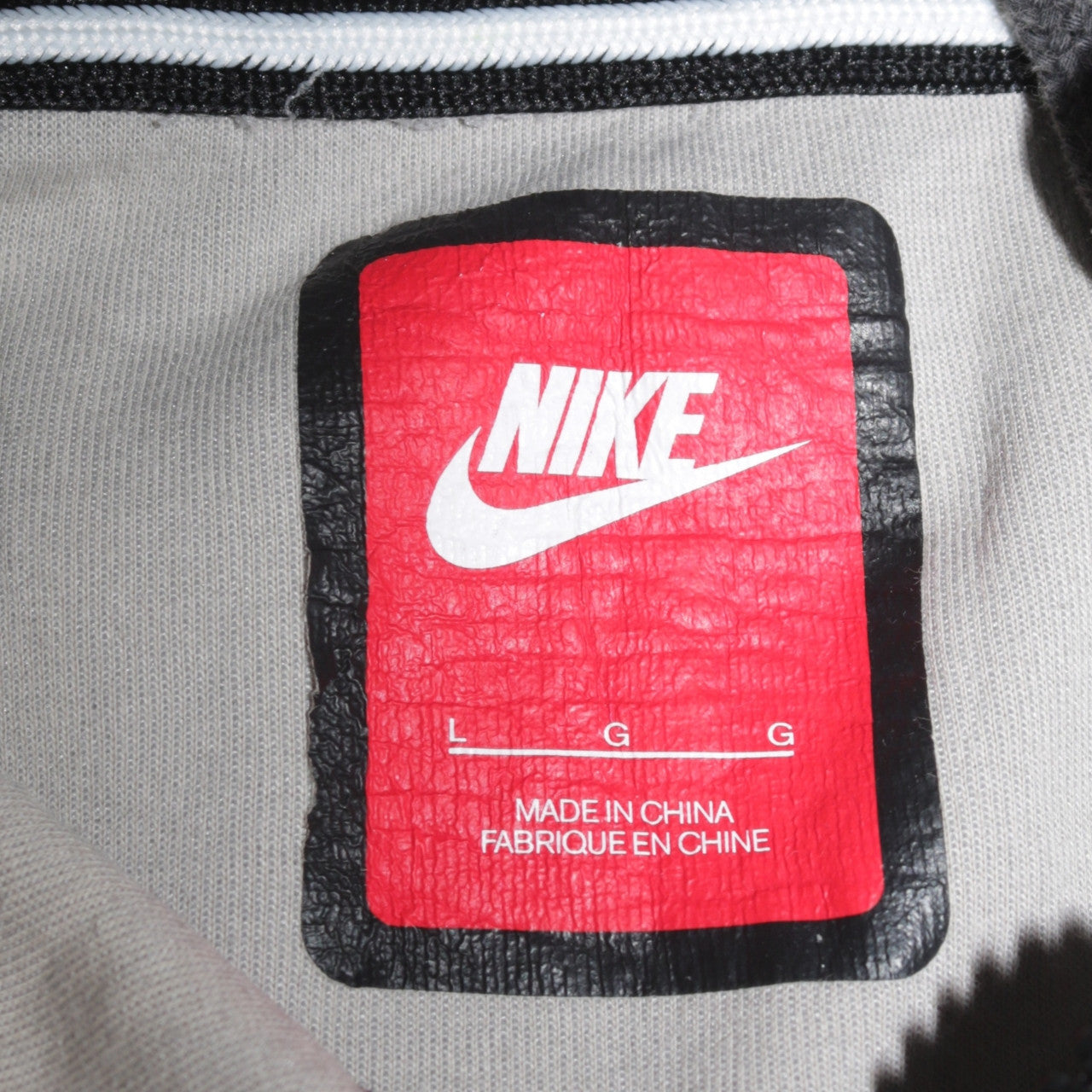 Nike Men's Grey Full Zip Hoodie Size L Regular Fit