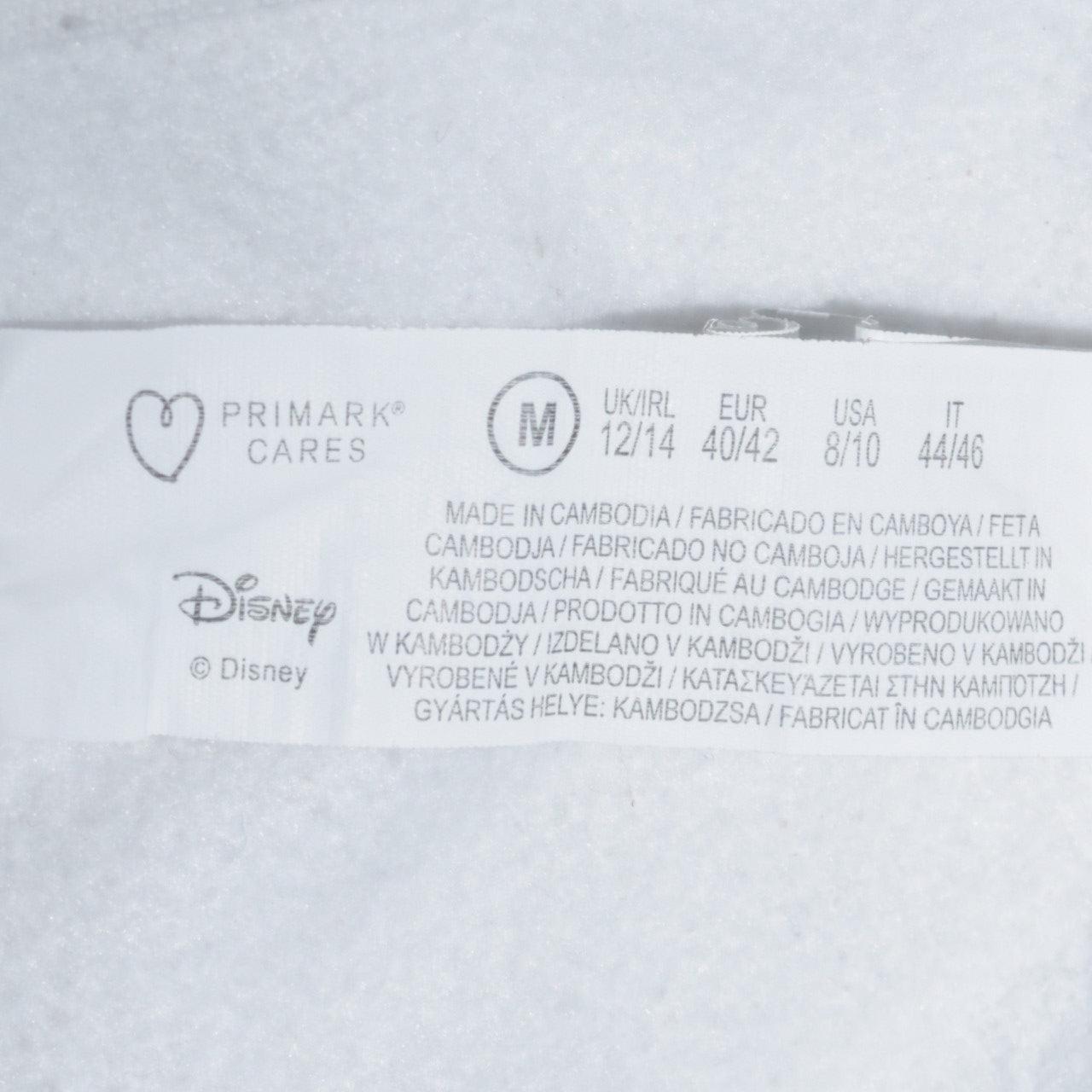 Disney Primark Women White Stitch Hoodie Size 12/14 Pullover