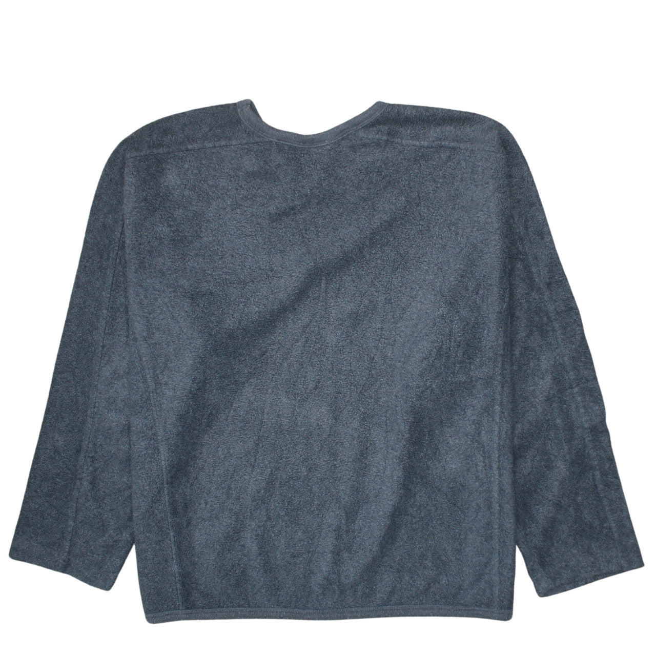 Reebok Women’s Grey Fleece V-Neck Pullover Sweatshirt Size 14