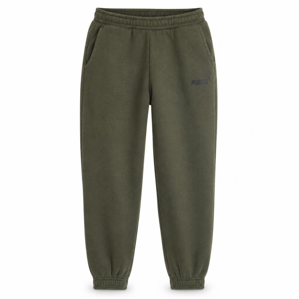 Puma Boys Green Jogger Fleece Sweatpants 15-16 Years Casual Trousers
