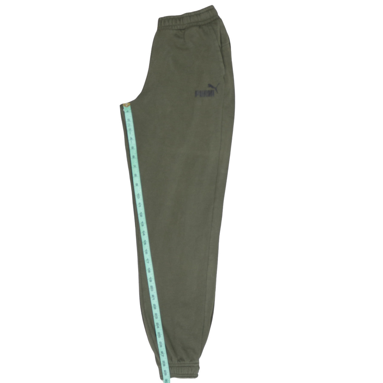 Puma Boys Green Jogger Fleece Sweatpants 15-16 Years Casual Trousers