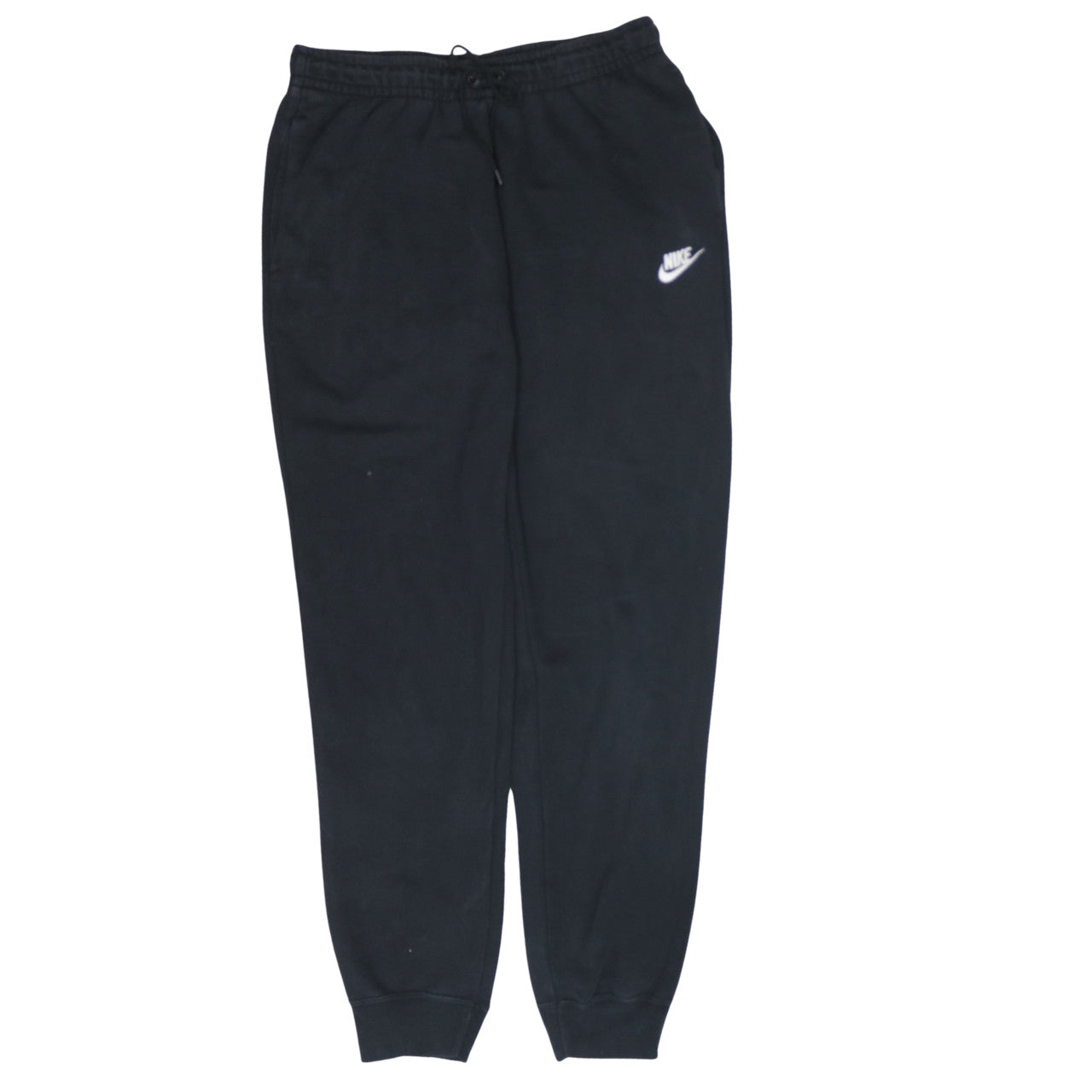 Nike Men Black Fleece Sweatpants Medium Regular Fit Joggers