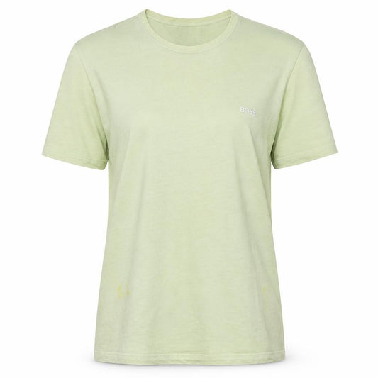 Hugo Boss Womens Yellow Cotton Short Sleeve Basic T-Shirt S