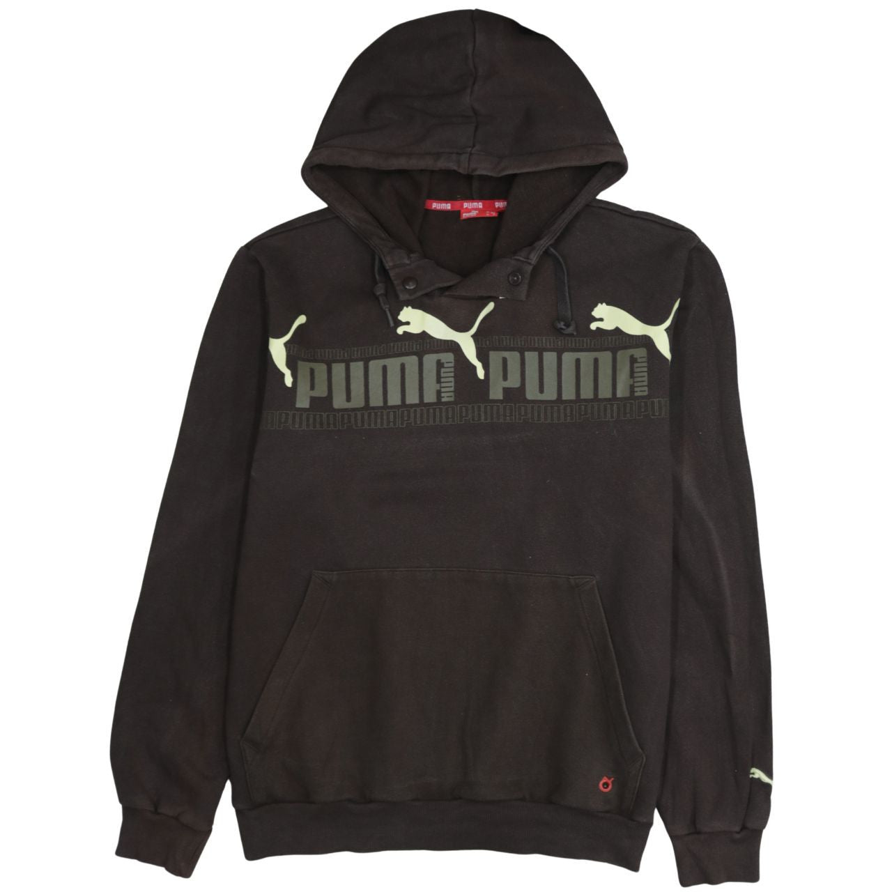 Puma Men's Black M Pullover Hoodie Graphic Logo Sportswear