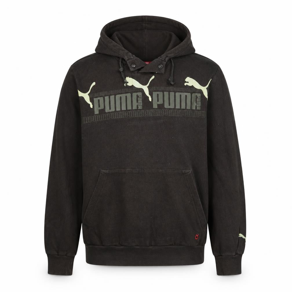 Puma Men's Black M Pullover Hoodie Graphic Logo Sportswear