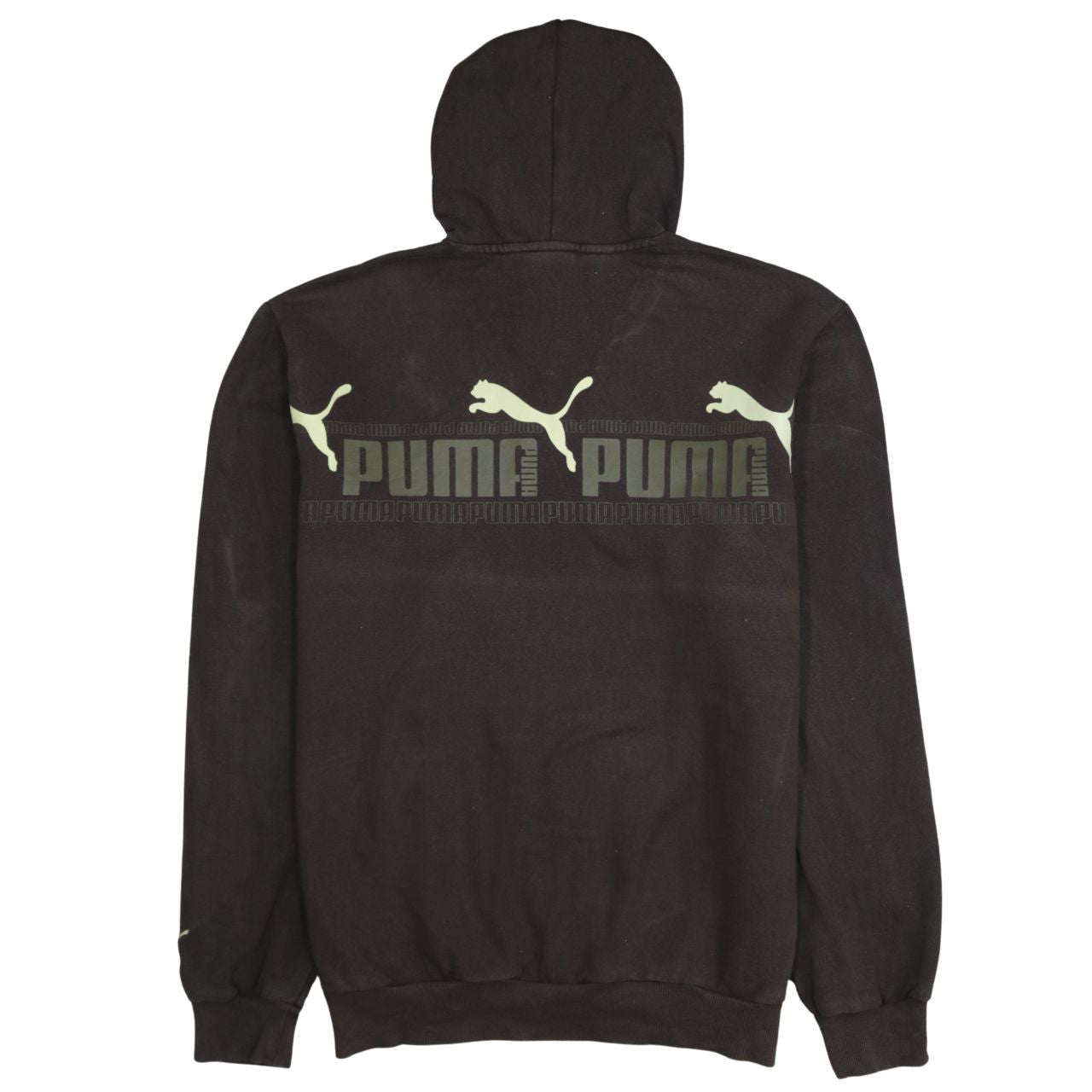 Puma Men's Black M Pullover Hoodie Graphic Logo Sportswear