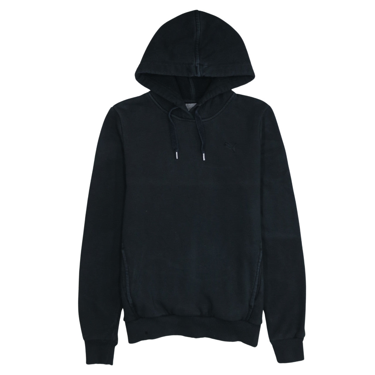 Puma Women's Black Size 10 Pullover Hoodie Cotton Blend Casual