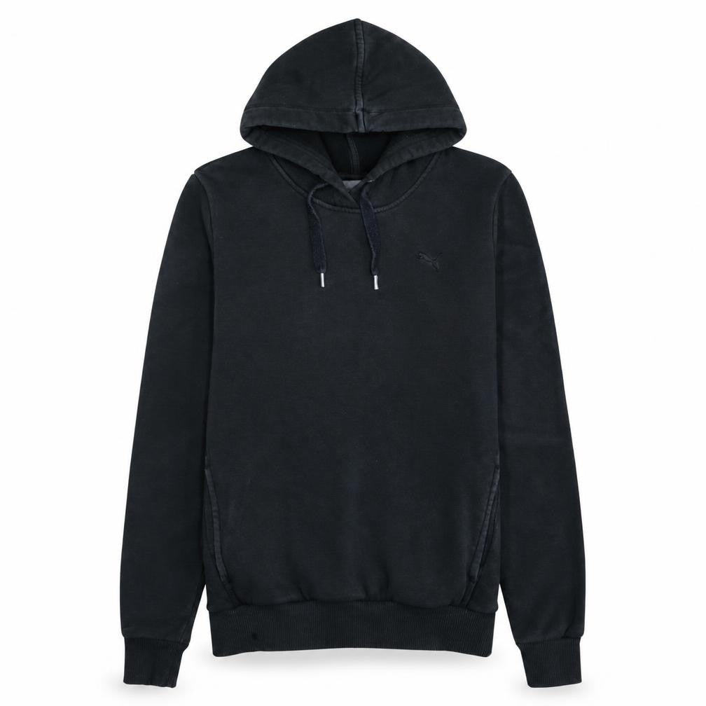 Puma Women's Black Size 10 Pullover Hoodie Cotton Blend Casual