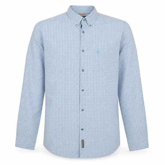 Timberland Men's Blue Check Long Sleeve Button-Down Casual Shirt L