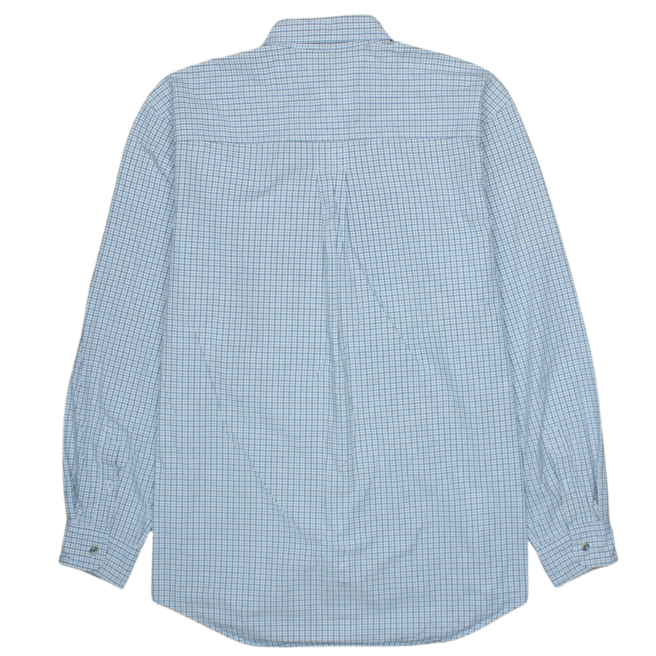 Timberland Men's Blue Check Long Sleeve Button-Down Casual Shirt L