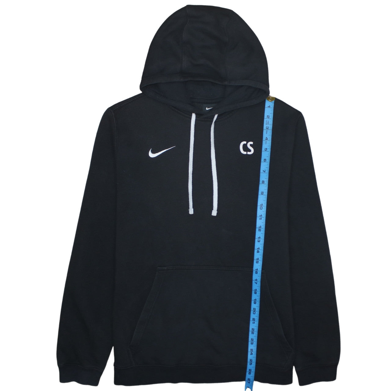 Nike Men’s Black Pullover Hoodie M Embroidered Sports Fleece