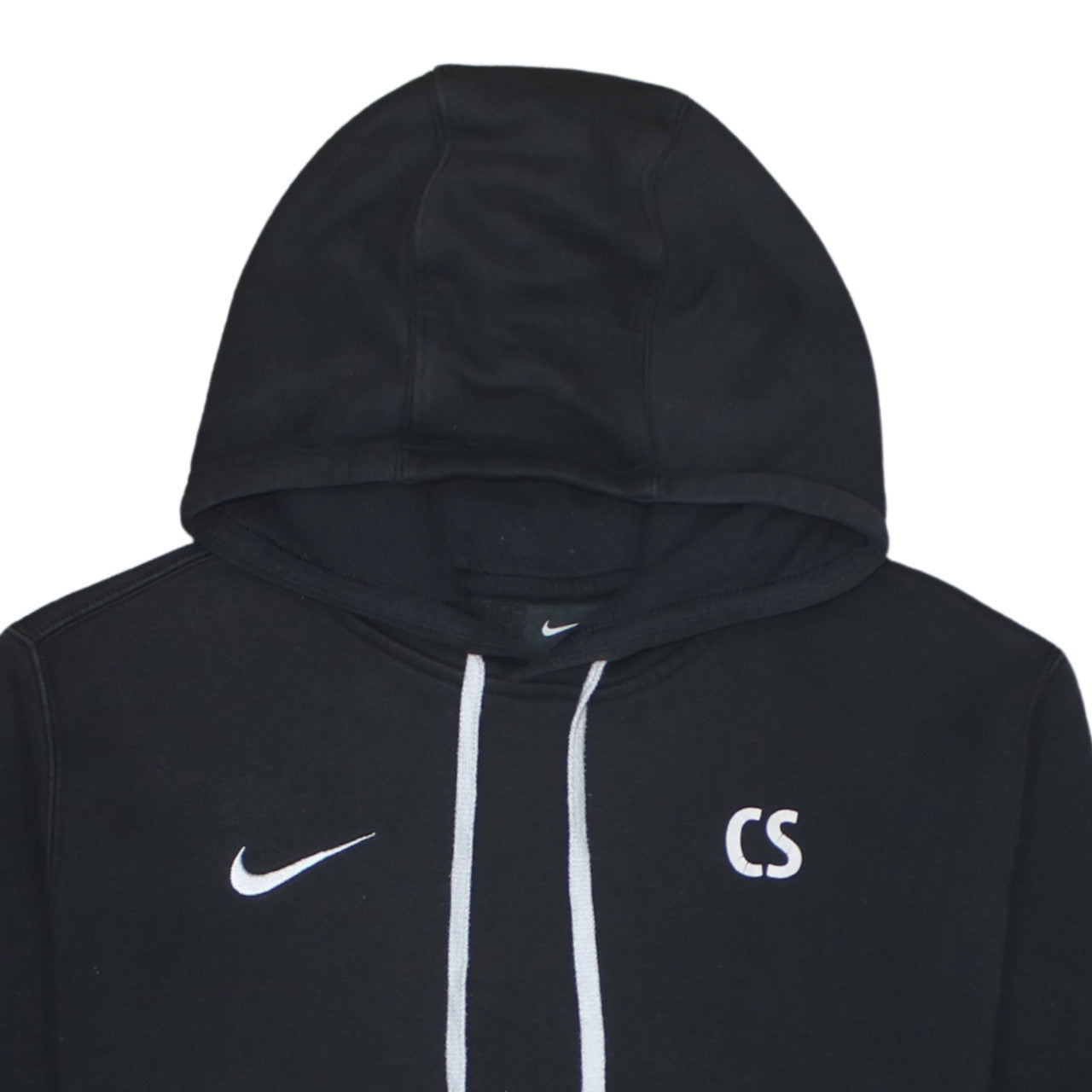 Nike Men’s Black Pullover Hoodie M Embroidered Sports Fleece