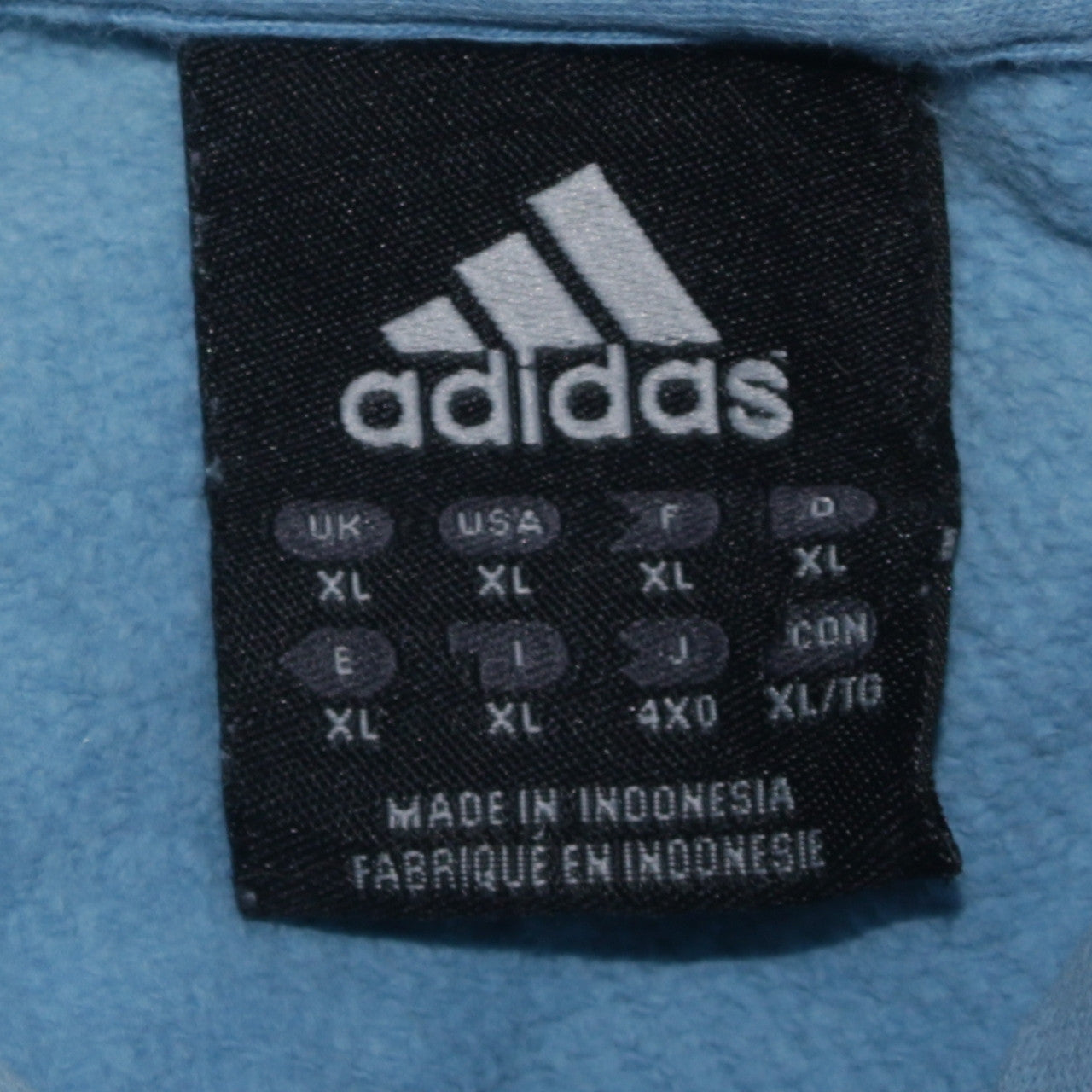 Adidas Men's Blue XL Pullover Hoodie Fleece Sportswear