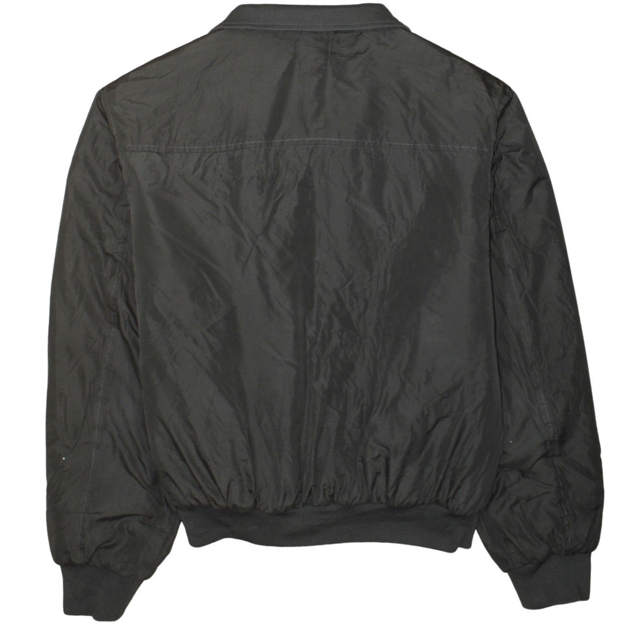 GANT Men's Black Bomber Jacket L Regular Fit Nylon Full Zip