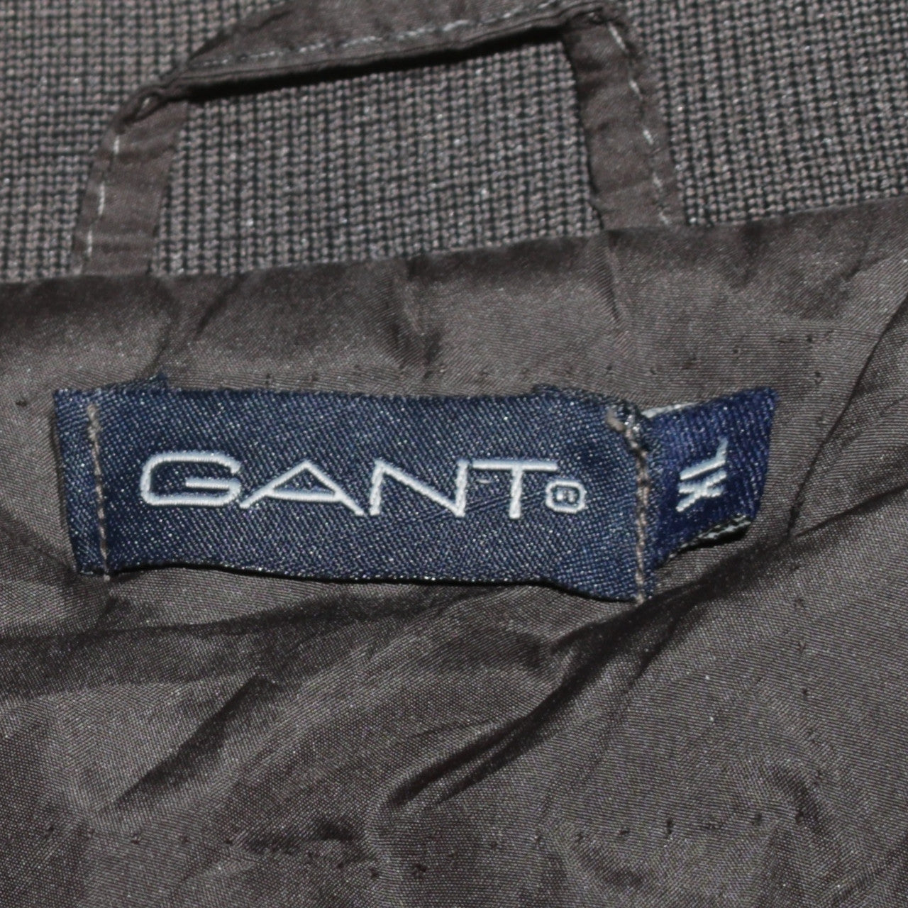 GANT Men's Black Bomber Jacket L Regular Fit Nylon Full Zip