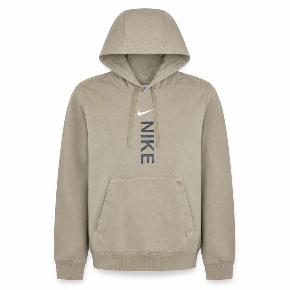 Nike Men's Beige Pullover Hoodie XS Fleece Logo Sportswear