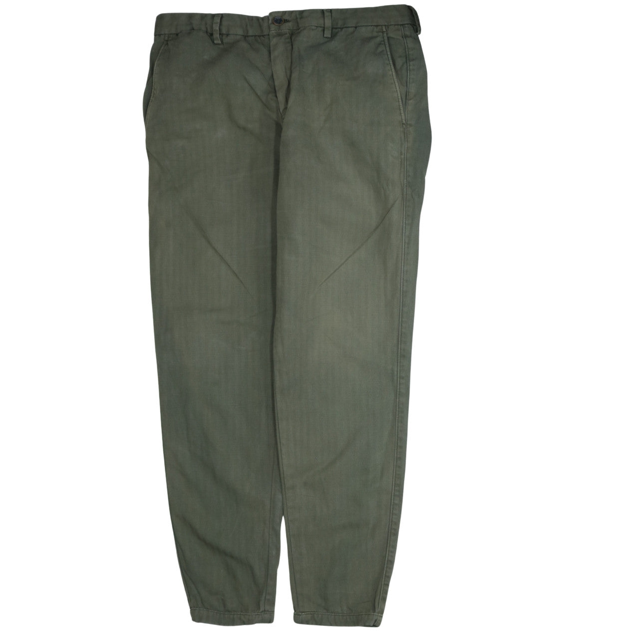 Tommy Hilfiger Men's Green Chino Trousers L 36x32 Regular Fit