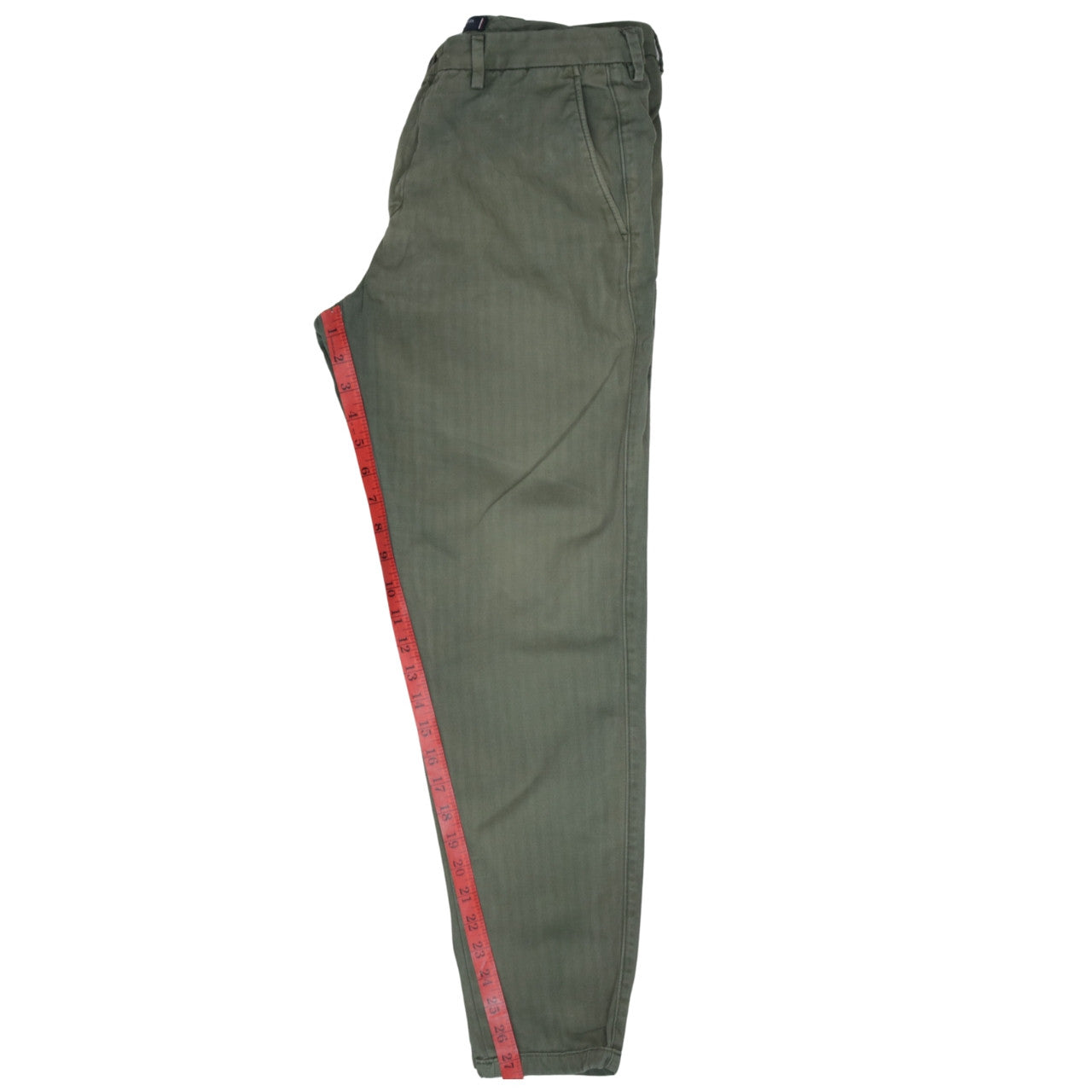Tommy Hilfiger Men's Green Chino Trousers L 36x32 Regular Fit