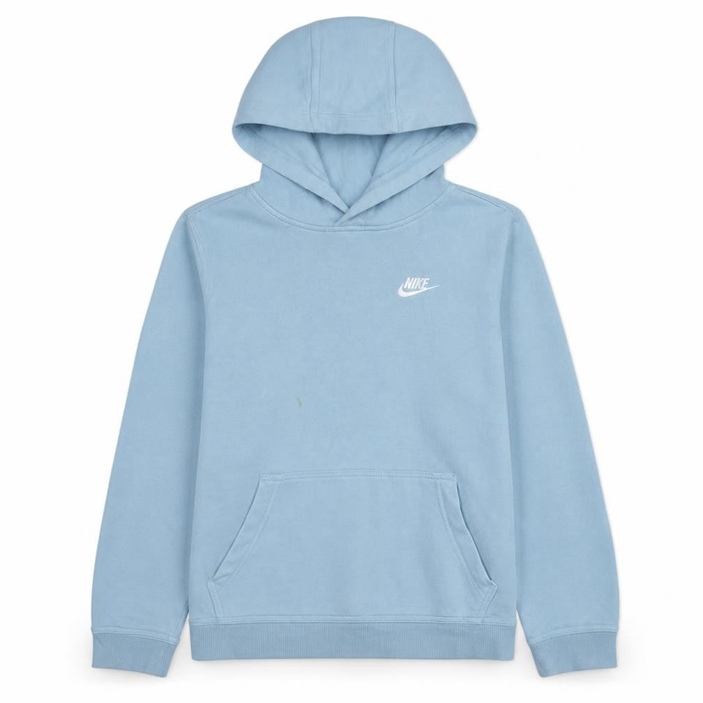 Nike Boys Blue Pullover Hoodie L 147-158cm Cotton Blend Sweatshirt