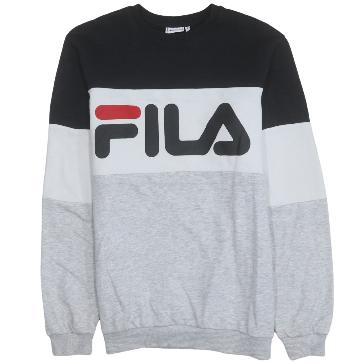 Fila Men's Multicoloured Crew Neck Logo Sweatshirt Size S
