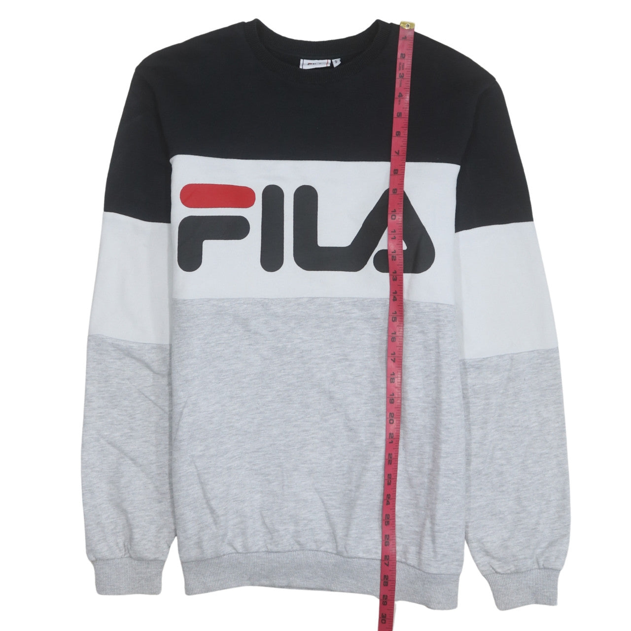 Fila Men's Multicoloured Crew Neck Logo Sweatshirt Size S