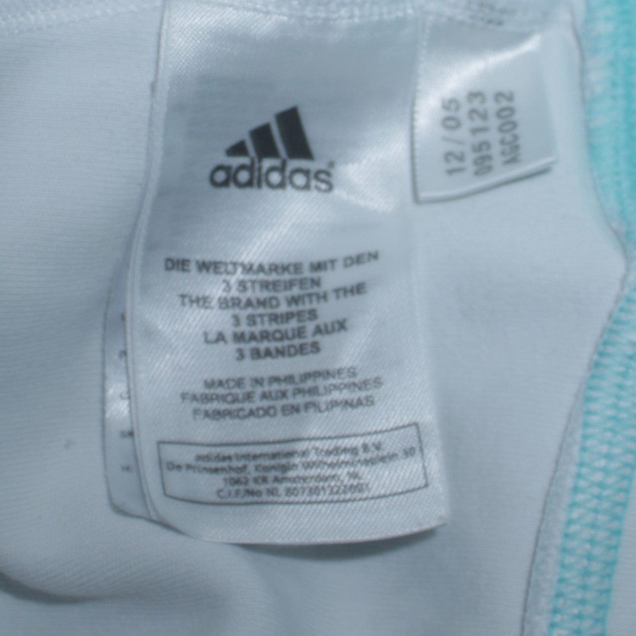 Adidas Women White Blue Full Zip Hoodie Size 16 Hooded Sweatshirt