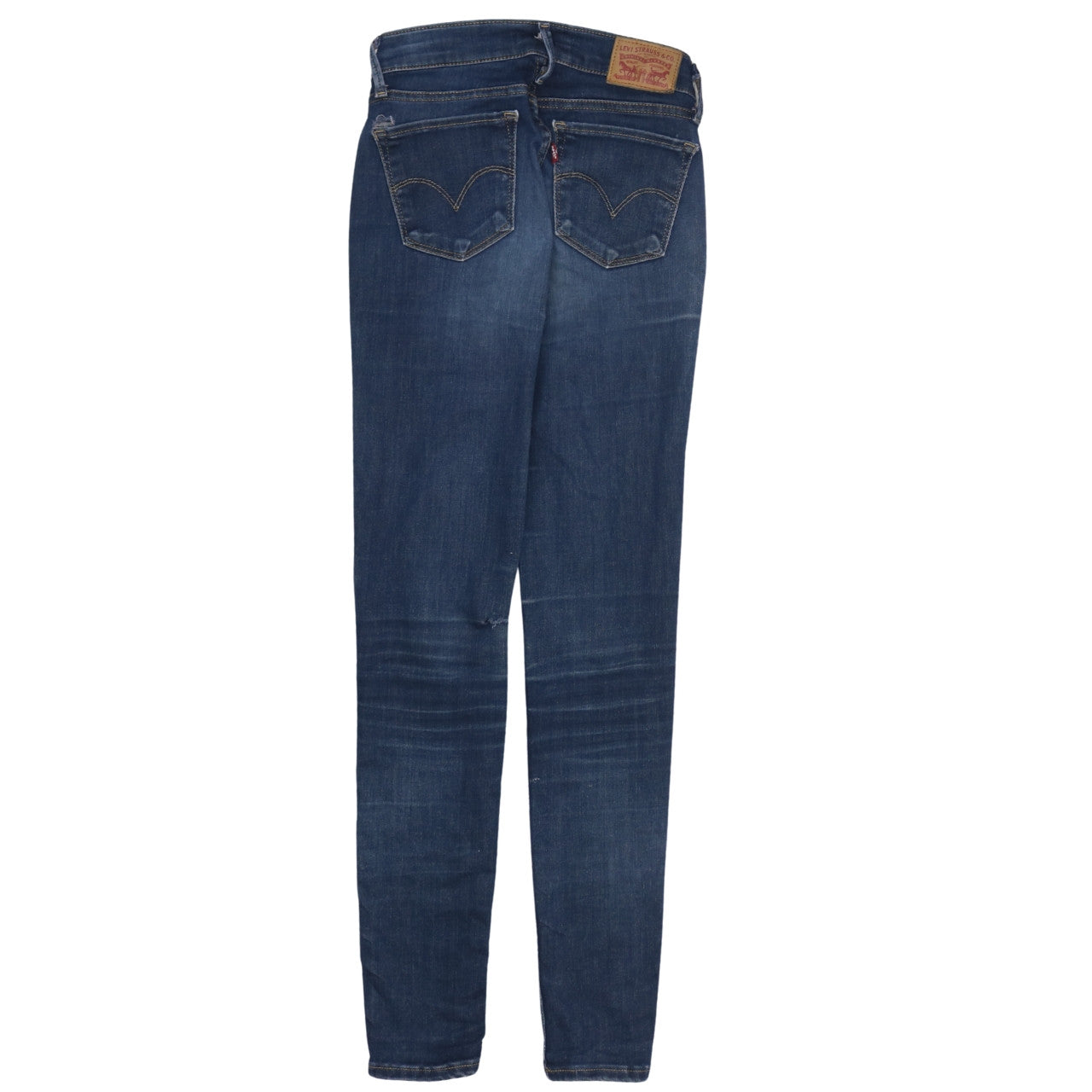 Levi's Women's Blue 710 Super Skinny Jeans Size 25 Mid-Rise Denim
