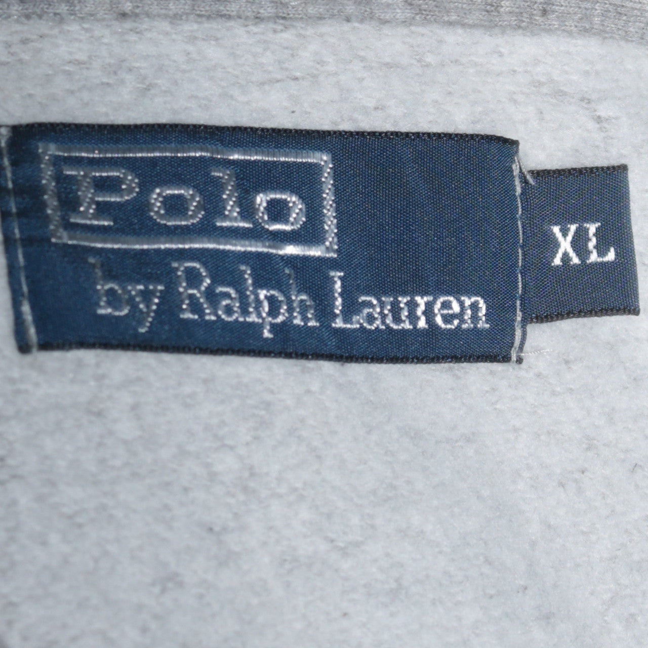 Ralph Lauren Men's Grey XL Cardigan Sweatshirt with Logo Patch