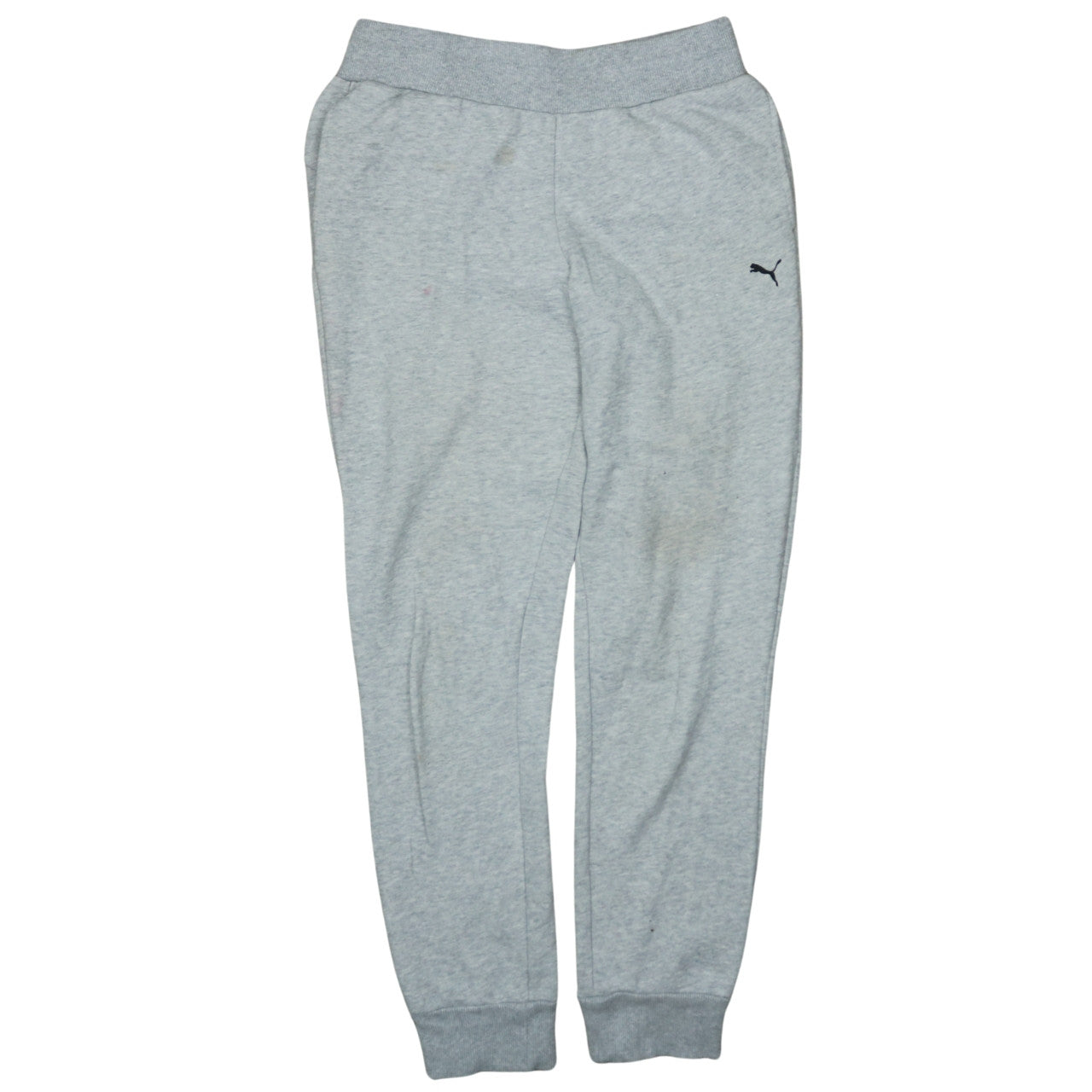 Puma Womens Grey Jogger Sweatpants Size S Fleece Tapered Trousers