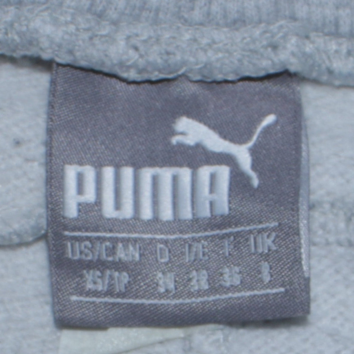 Puma Womens Grey Jogger Sweatpants Size S Fleece Tapered Trousers