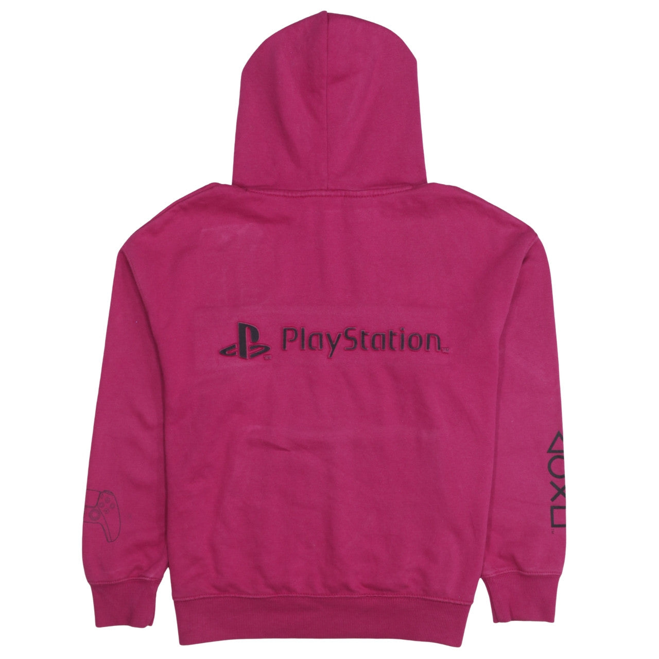 Zara Girls Pink PlayStation Pullover Hoodie 13-14 Years Logo Fleece