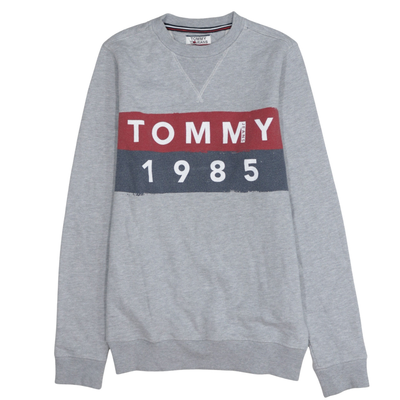 Tommy Jeans Men's Grey Logo Sweatshirt Regular Fit M