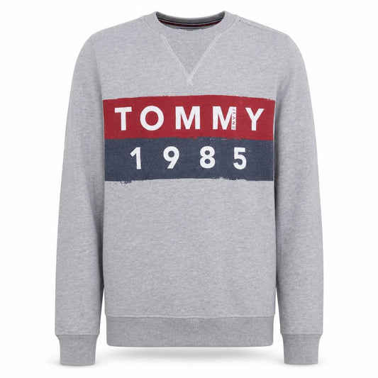 Tommy Jeans Men's Grey Logo Sweatshirt Regular Fit M