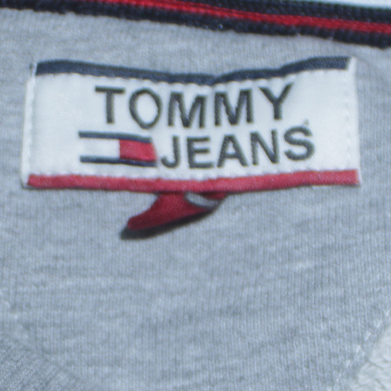 Tommy Jeans Men's Grey Logo Sweatshirt Regular Fit M