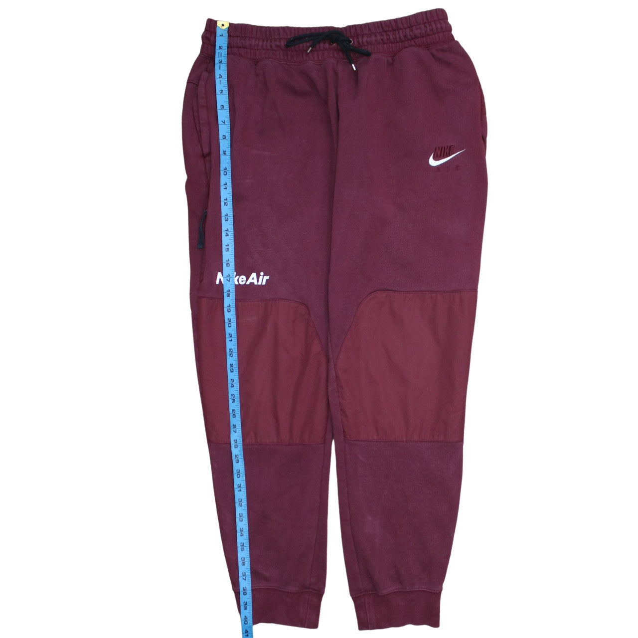 Nike Air Men's Red Jogger Trousers XL Fleece Tapered Pants