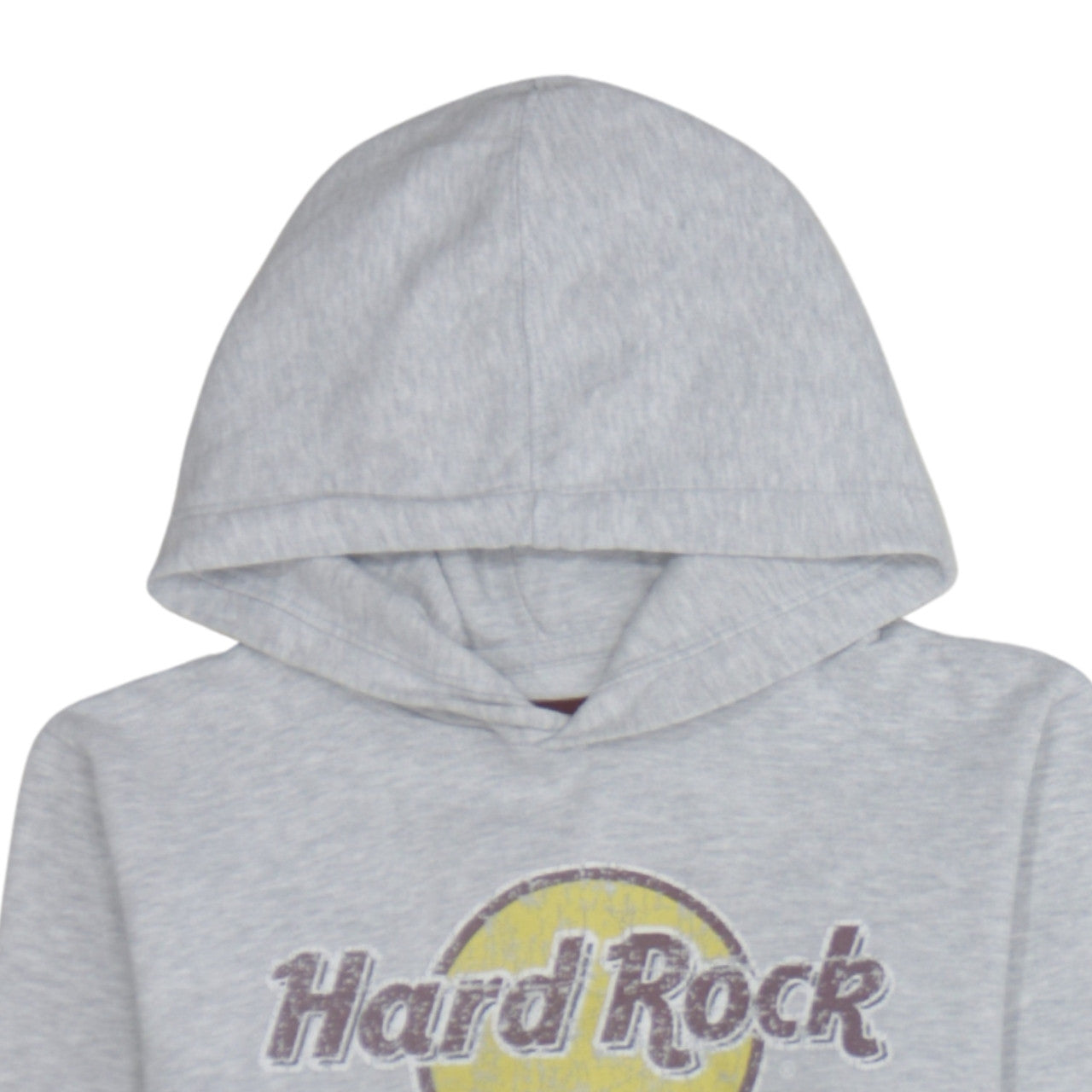 Hard Rock Cafe London Women's Grey Pullover Hoodie Small Cotton Blend