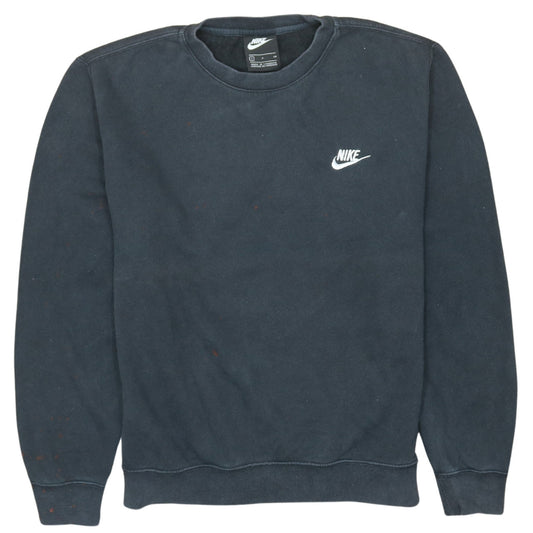 Nike Women's Black Small Pullover Sweatshirt Crew Neck Logo