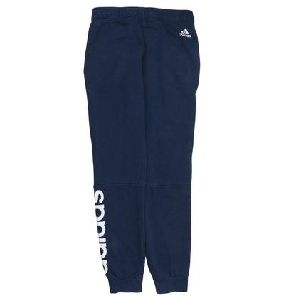 Additional front view of Adidas Women's Blue Regular Fit Fleece Sweatpants, size S