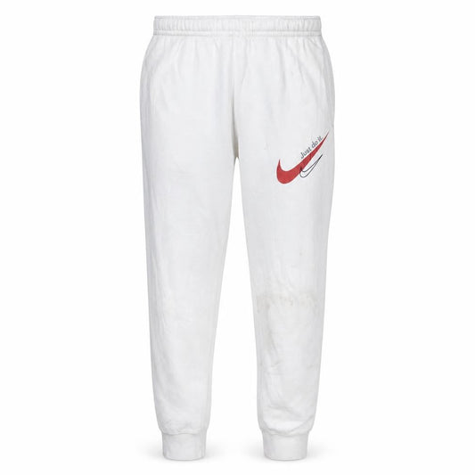 Nike Men's White XS Jogger Sweatpants with Red Logo